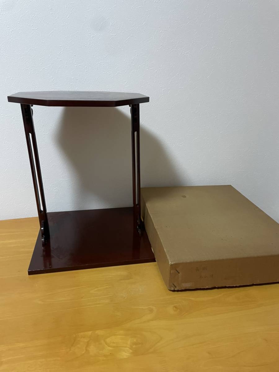 正規品，人気SALE】 茶道具 木製 真塗 寿棚 組立式 箱 A-056