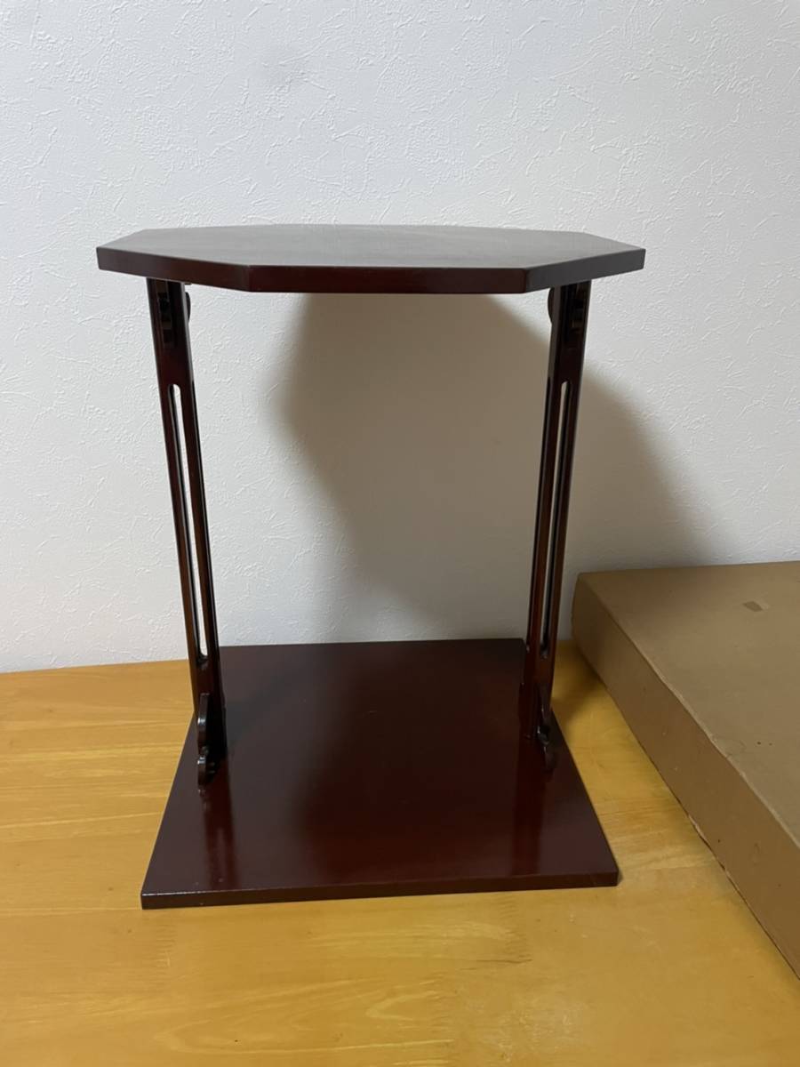 寿棚　茶道具　美品　組み立て式　木製　漆器　漆　紙箱 正規品，人気SALE】 茶道具 木製 真塗 寿棚 組立式 箱 A-056