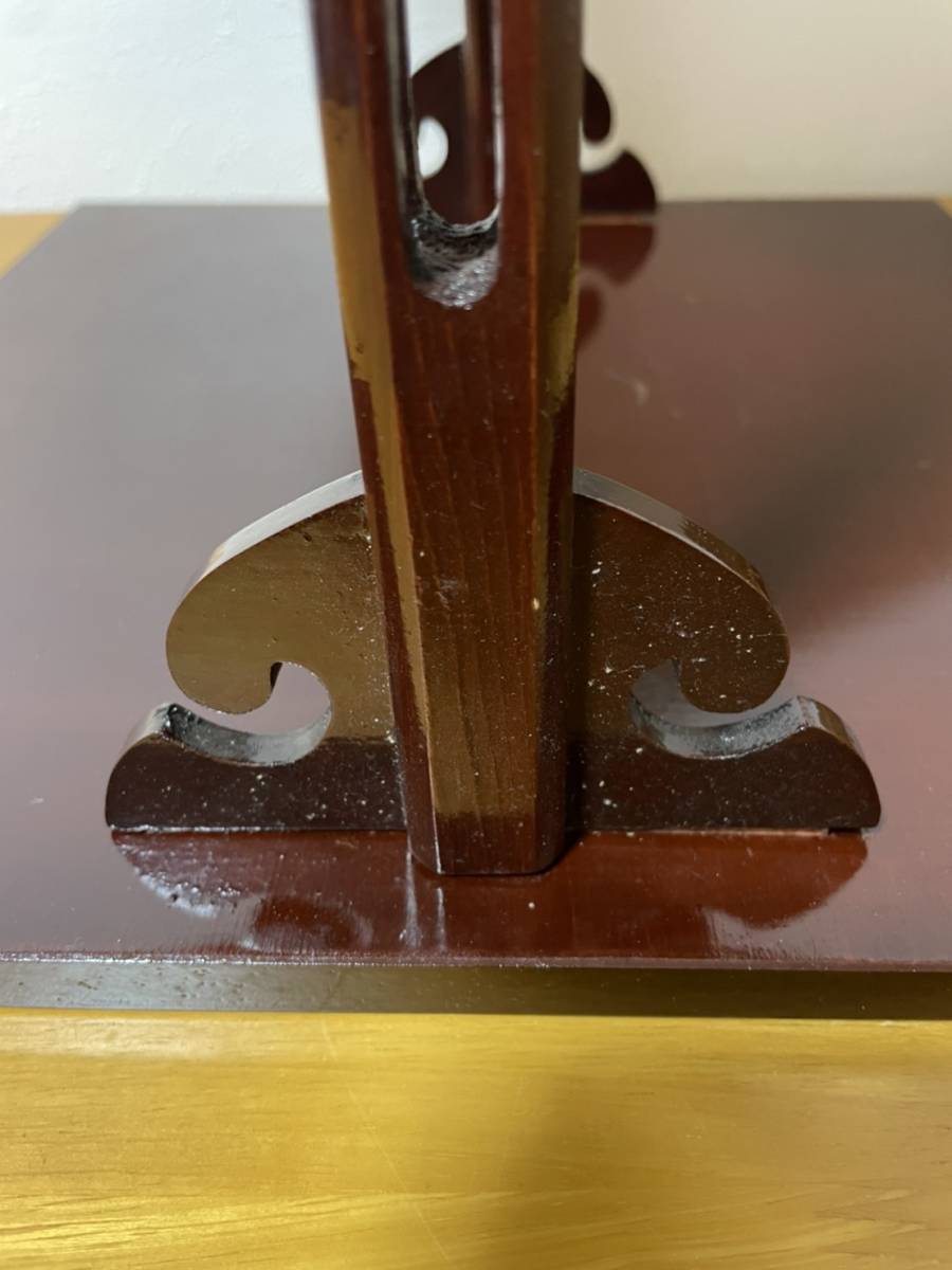正規品，人気SALE】 茶道具 木製 真塗 寿棚 組立式 箱 A-056