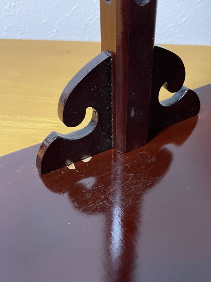 正規品，人気SALE】 茶道具 木製 真塗 寿棚 組立式 箱 A-056