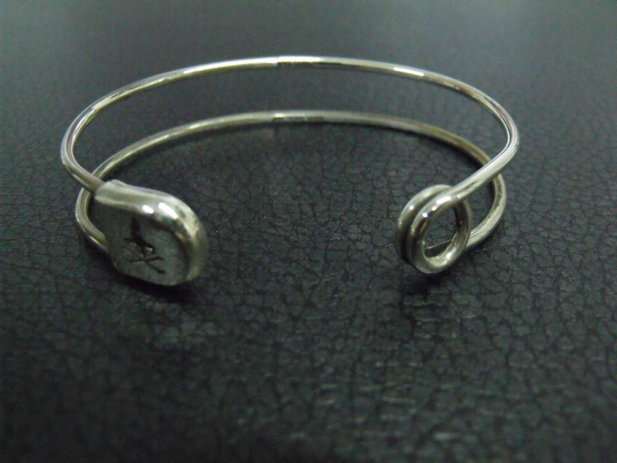 HYSTERIC GLAMOUR （ヒステリックグラマー）× JAM HOME MADE（ジャムホームメイド）SILVER シルバー925 安全ピン バングル ブレスレット 