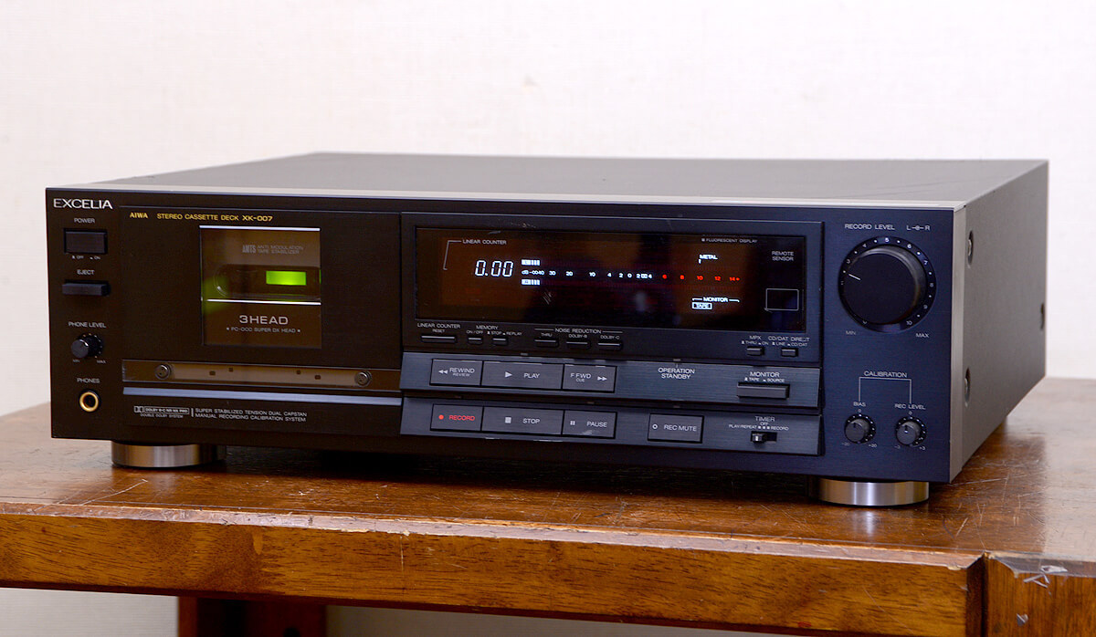 AIWA アイワ カセットデッキ EXCELIA XK-007 ジャンク AIWA/EXCELIA XK-007 カセットデッキ ジャンク品 《AIWA/EXCELIAXK-007