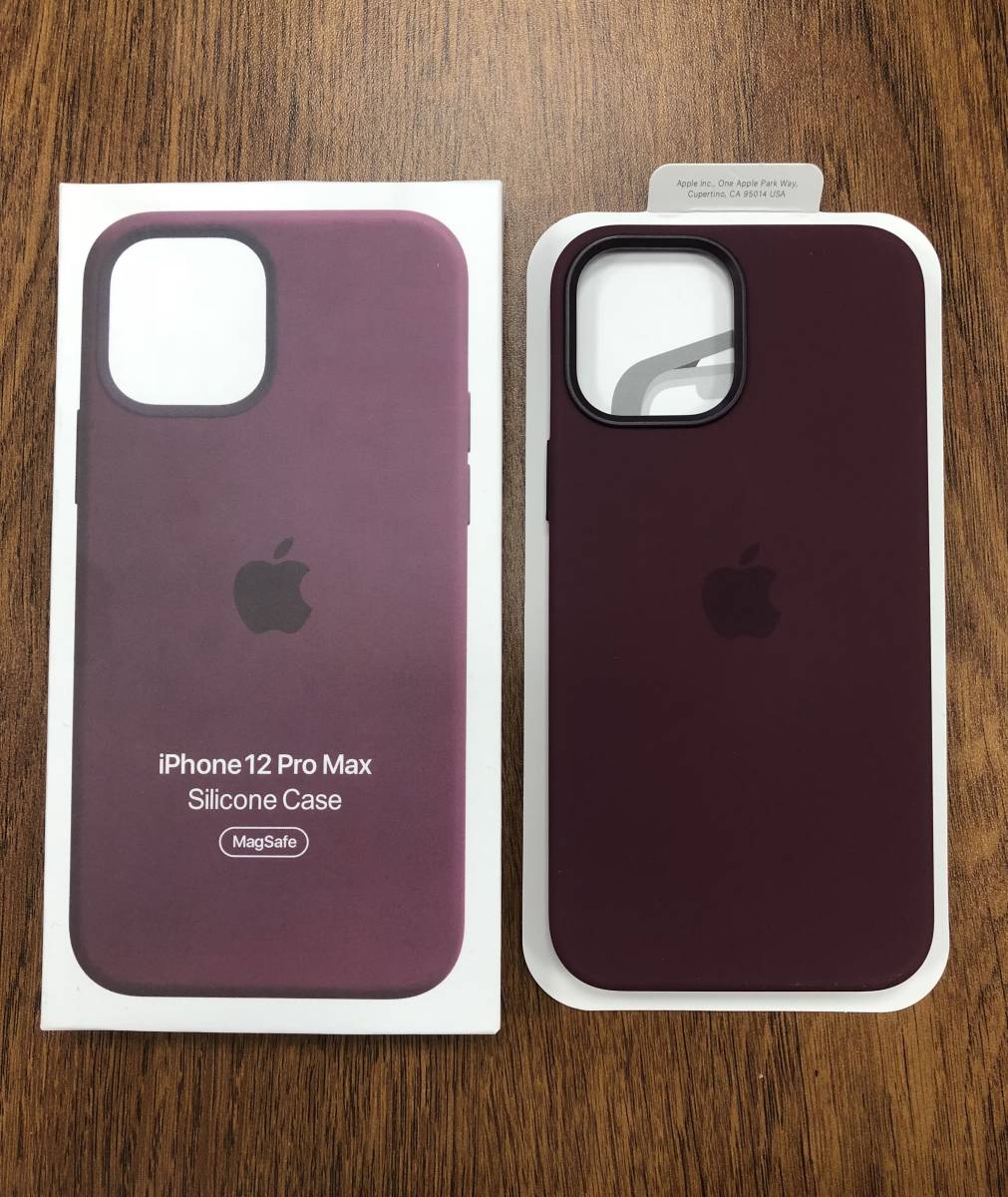 iPhone12 Pro Max シリコンケース カバー MagSafe対応 プラム Plum_1