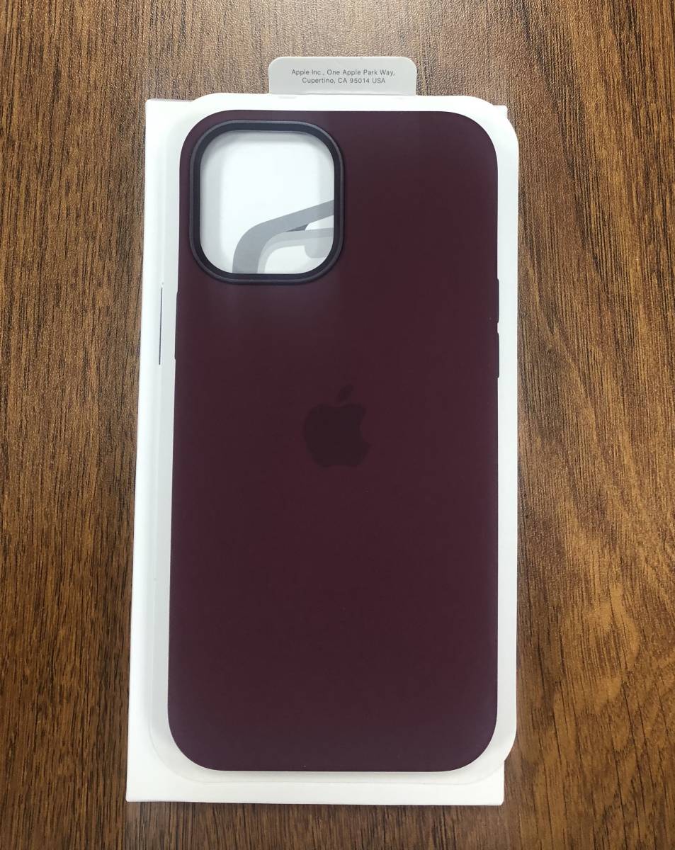 iPhone12 Pro Max シリコンケース カバー MagSafe対応 プラム Plum_3