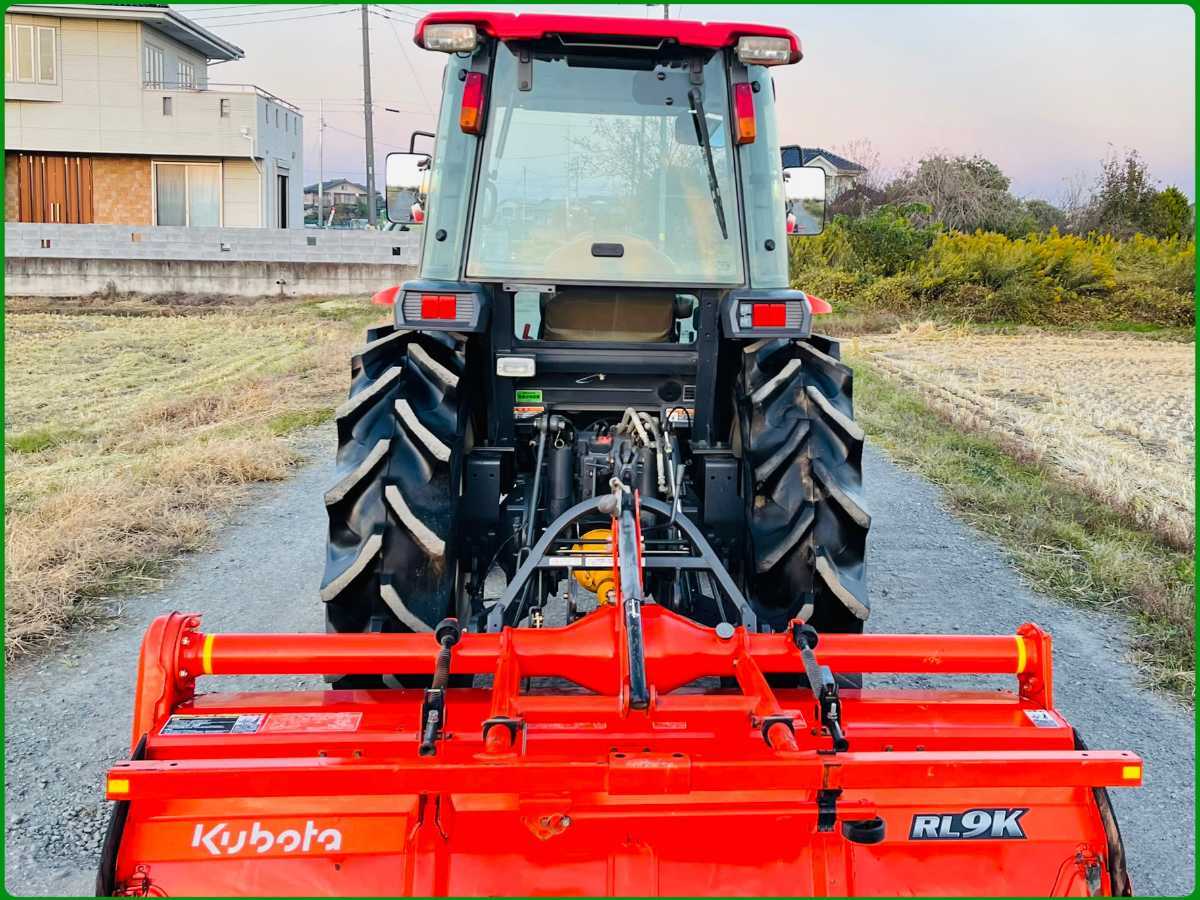 クボタトラクターKL500＊50馬力＊ハイスピード＊688アワー＊クボタ純正ロータリー＊エアコンキャビン＊ラジオ＊パワステ＊4WD _4