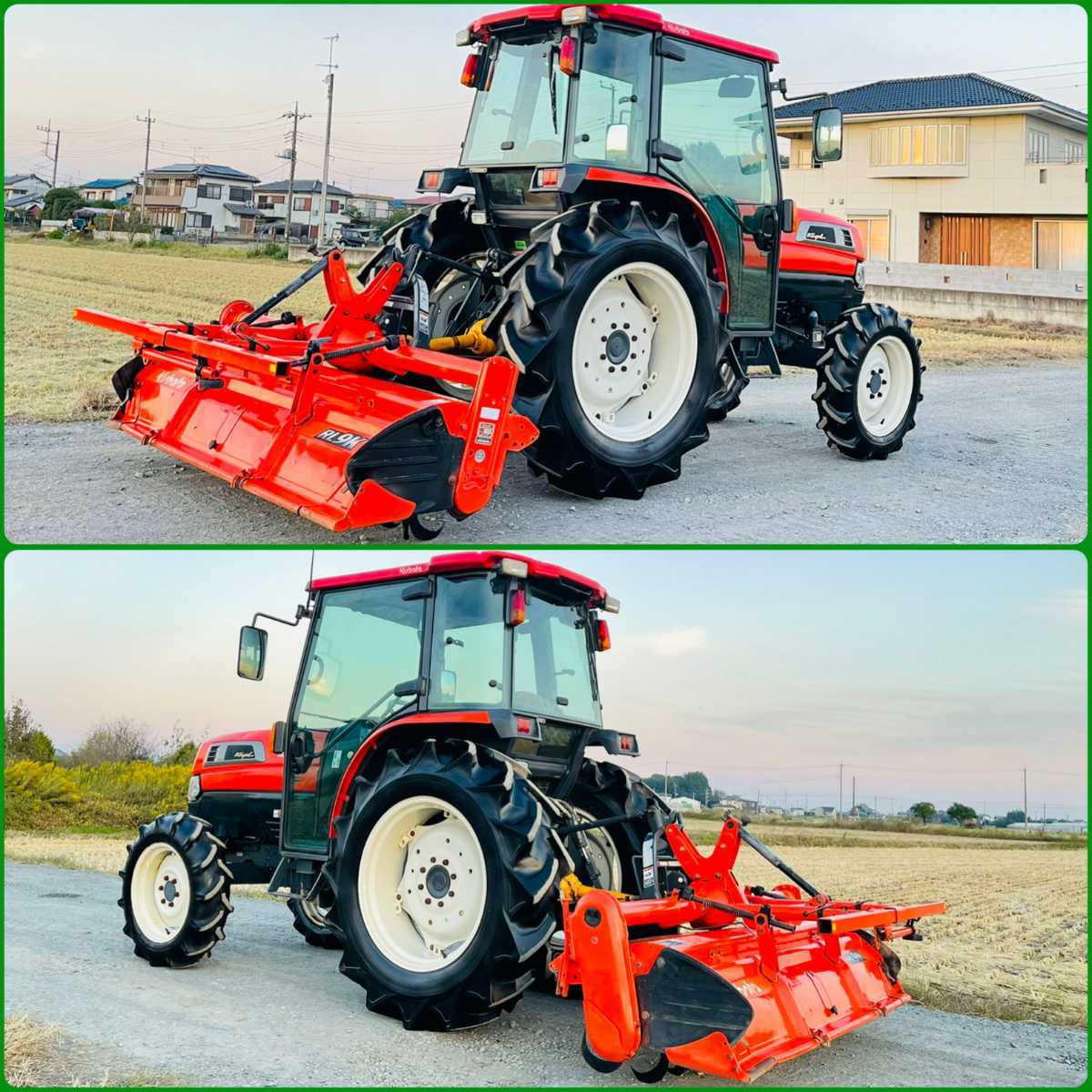 クボタトラクターKL500＊50馬力＊ハイスピード＊688アワー＊クボタ純正ロータリー＊エアコンキャビン＊ラジオ＊パワステ＊4WD _5