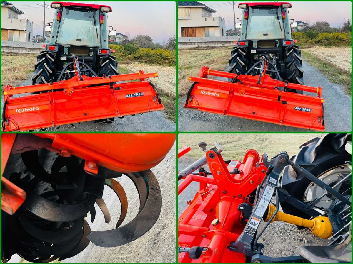 クボタトラクターKL500＊50馬力＊ハイスピード＊688アワー＊クボタ純正ロータリー＊エアコンキャビン＊ラジオ＊パワステ＊4WD _7