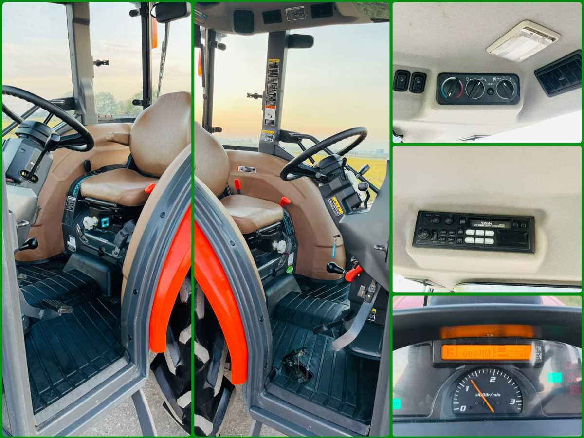 クボタトラクターKL500＊50馬力＊ハイスピード＊688アワー＊クボタ純正ロータリー＊エアコンキャビン＊ラジオ＊パワステ＊4WD _8