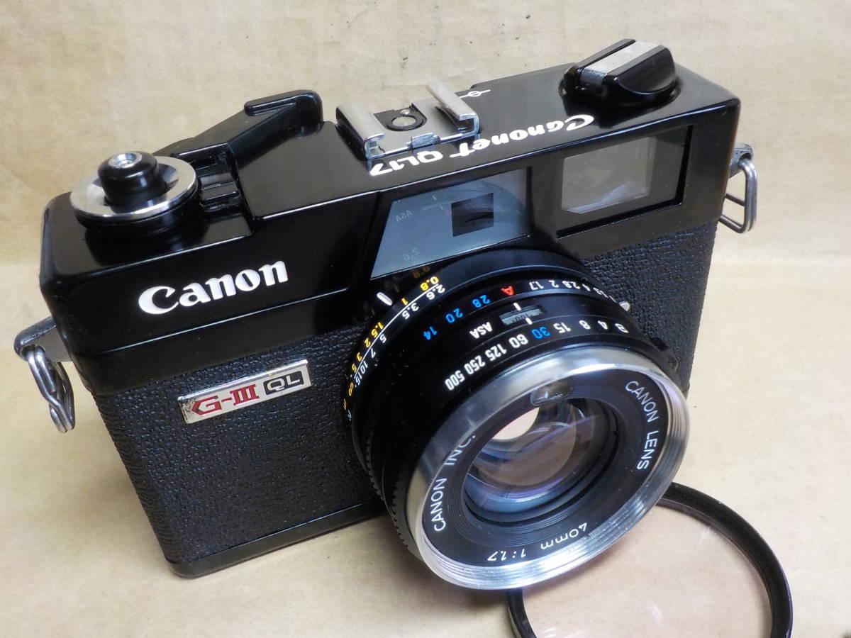 キャノネットQL17 GⅢ 黒 ジャンク品 Canonet QL17 Canon コンパクト