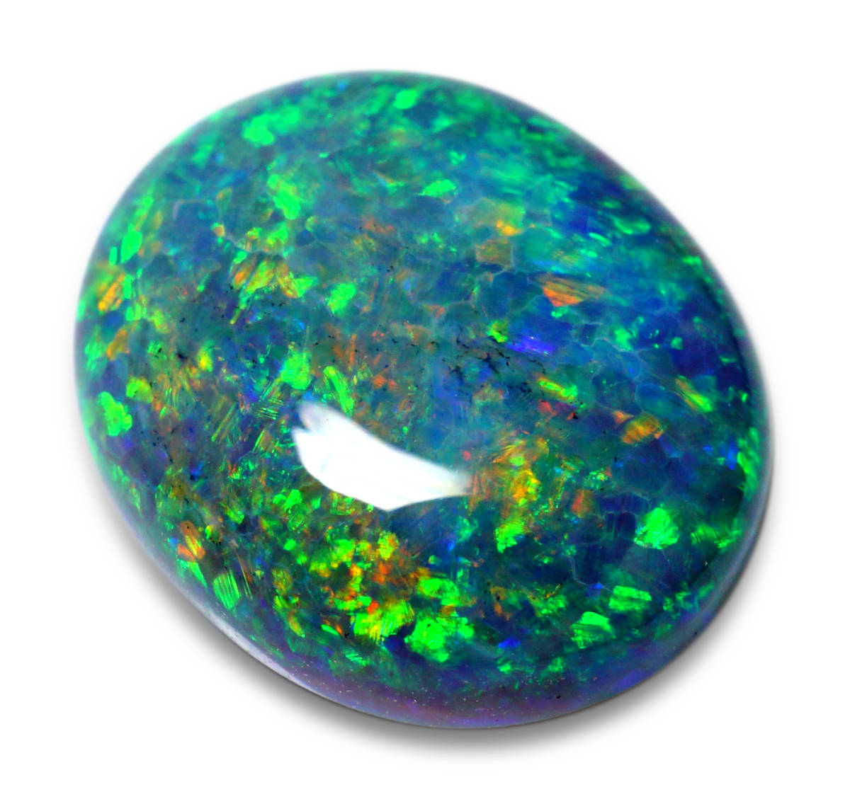 ○天然ブラックオパール 最高級 ビッグサイズ 3.98ct ピンファイヤー柄
