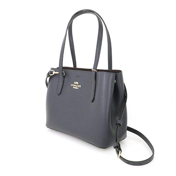 COACH コーチ 2WAY レザートートバッグ ブラック ショルダーバッグ 