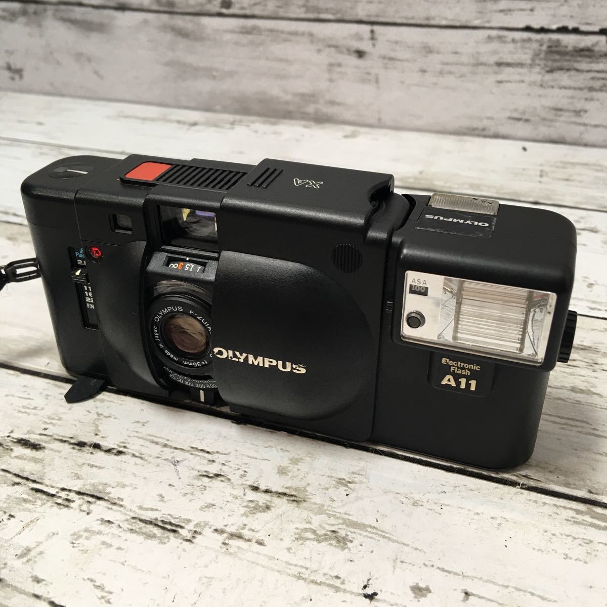 6A OLYMPUS XA コンパクトフィルムカメラ 動作確認済み フラッシュ A11