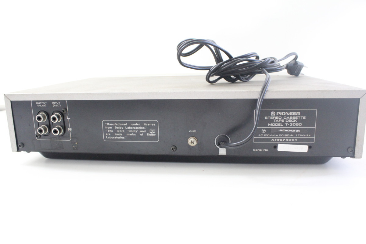 PIONEER T-3050カセットデッキ 【公式通販】