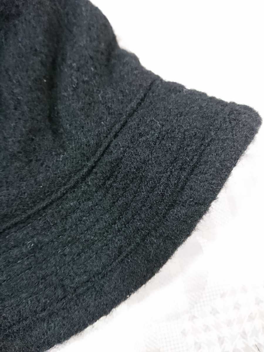 アンダーカバー KIJIMA × &frasl;検索用 帽子 2023-24年秋冬ウィメンズ\u0026メンズ Coeur × UNDERCOVER キジマタカユキ ハット 絨毯ウール メンズL 61cm Black アンダーカバー クール バケット