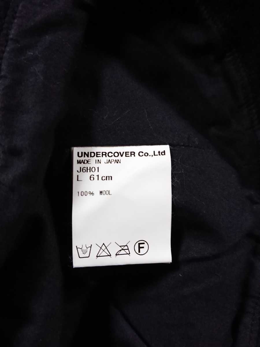 アンダーカバー KIJIMA × &frasl;検索用 帽子 2023-24年秋冬ウィメンズ\u0026メンズ Coeur × UNDERCOVER キジマタカユキ ハット 絨毯ウール メンズL 61cm Black アンダーカバー クール バケット