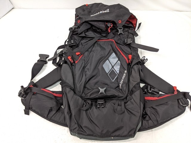 B35 登山 トレッキング用品 ザック バックパック mont-bell モンベル チャチャパック 30 ブラック