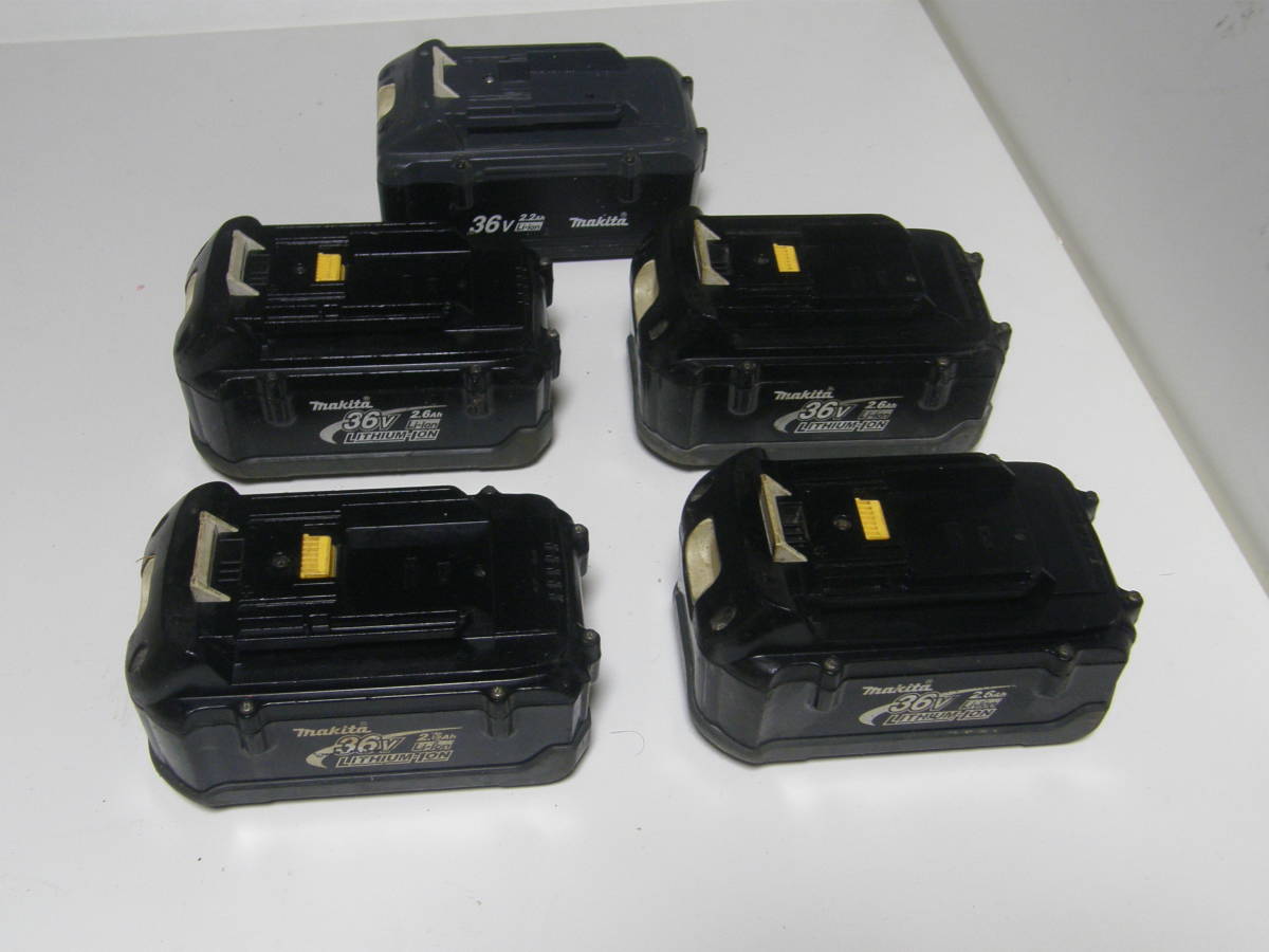 マキタ ジャンク品 リチウムイオンバッテリー 5個 Makita 36V 