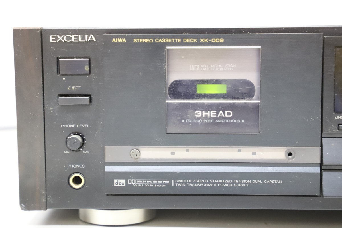 AIWA EXCELIA アイワ ステレオカセットデッキ XK-009 ジャンク（AIWA  