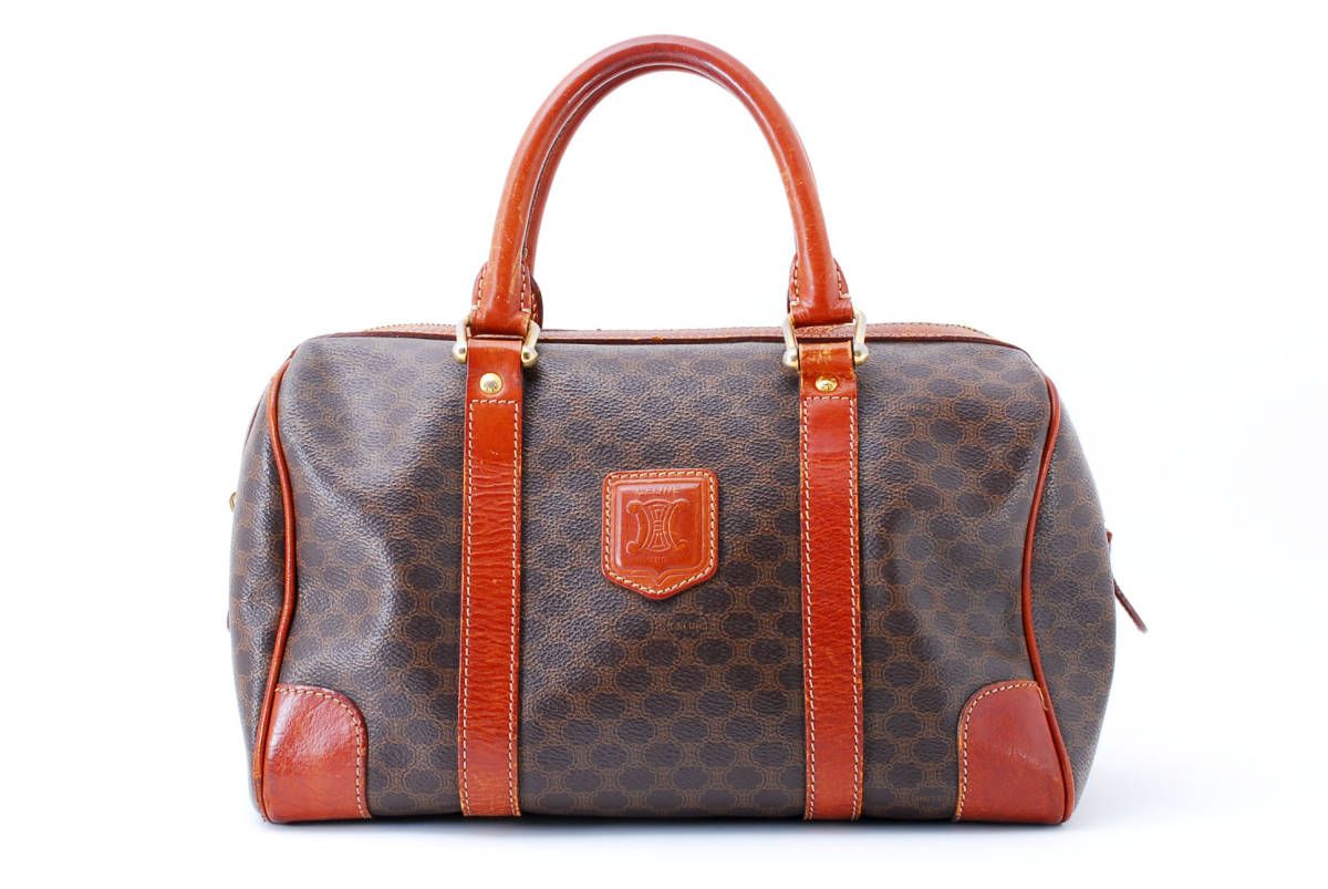 CELINE セリーヌ マカダム ハンドバッグ ミニボストンバッグ CELINE