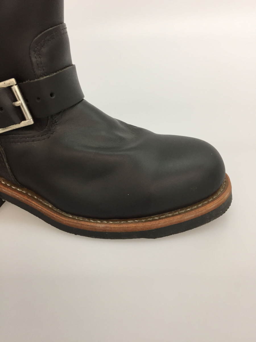 RED WING◇エンジニアブーツ/US8.5/BLK/レザー/D 2268// Engineer MADE 