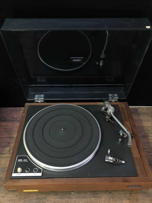 お買い得，限定セール S-401 MICRO ターンテーブル MR-411 レコードプレーヤー カートリッジはパイオニア PC-11 オーディオ ジャンク(マイクロ)｜売買されたオークション情報、yahooの商品情報をアーカイブ公開 - オーク マイクロ