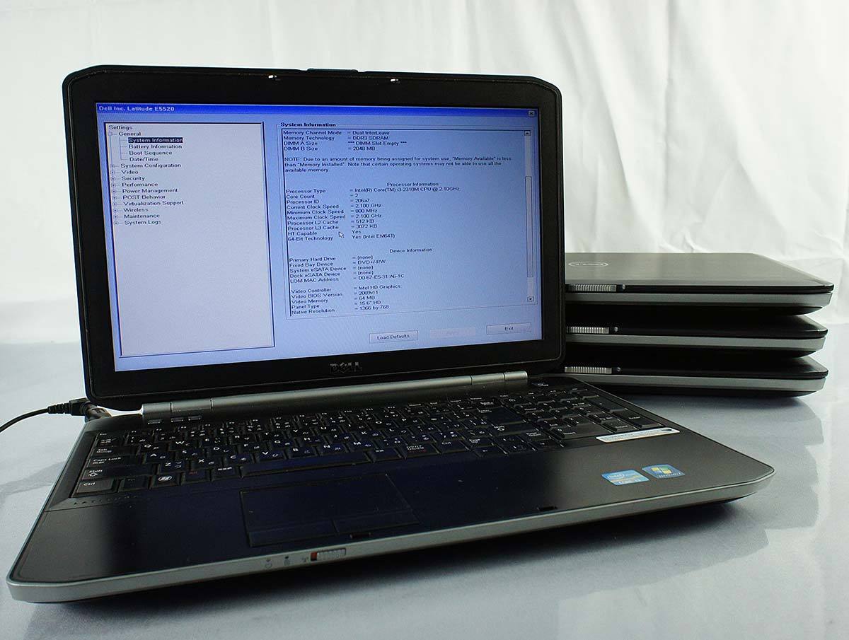 お得，定番人気】 ジャンク含む 4台SET Dell Latitude 15 E5520/Core 
