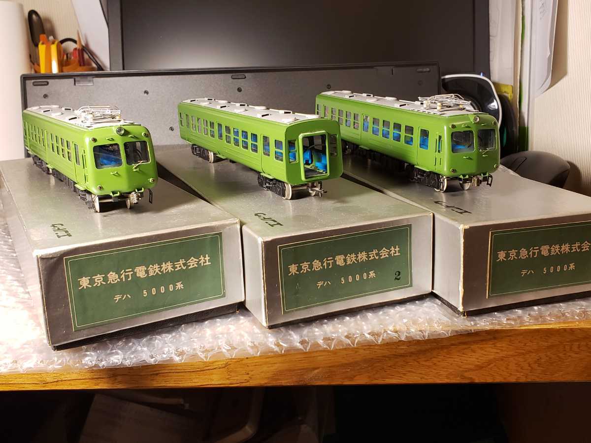 【未使用】エンドウ 東京急行電鉄 東急 旧5000系 青ガエル 完成品 Bセット エンドウ新製品情報ブログ : B - 東急旧5000系青ガエル開発情報その4