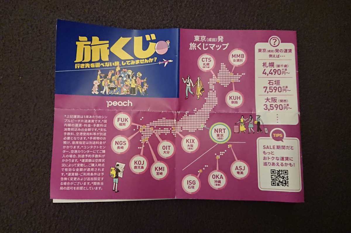 ピーチ ガチャ 行き先 一覧