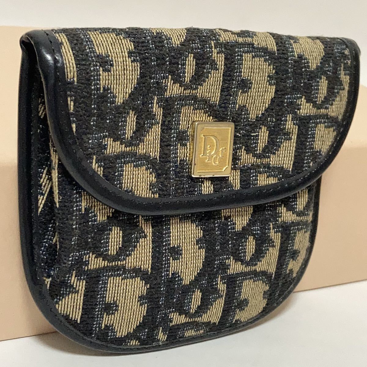 r0152 1円～美品 クリスチャンディオール オールド Dior トロッター trotter コインケース 小銭入れ 財布