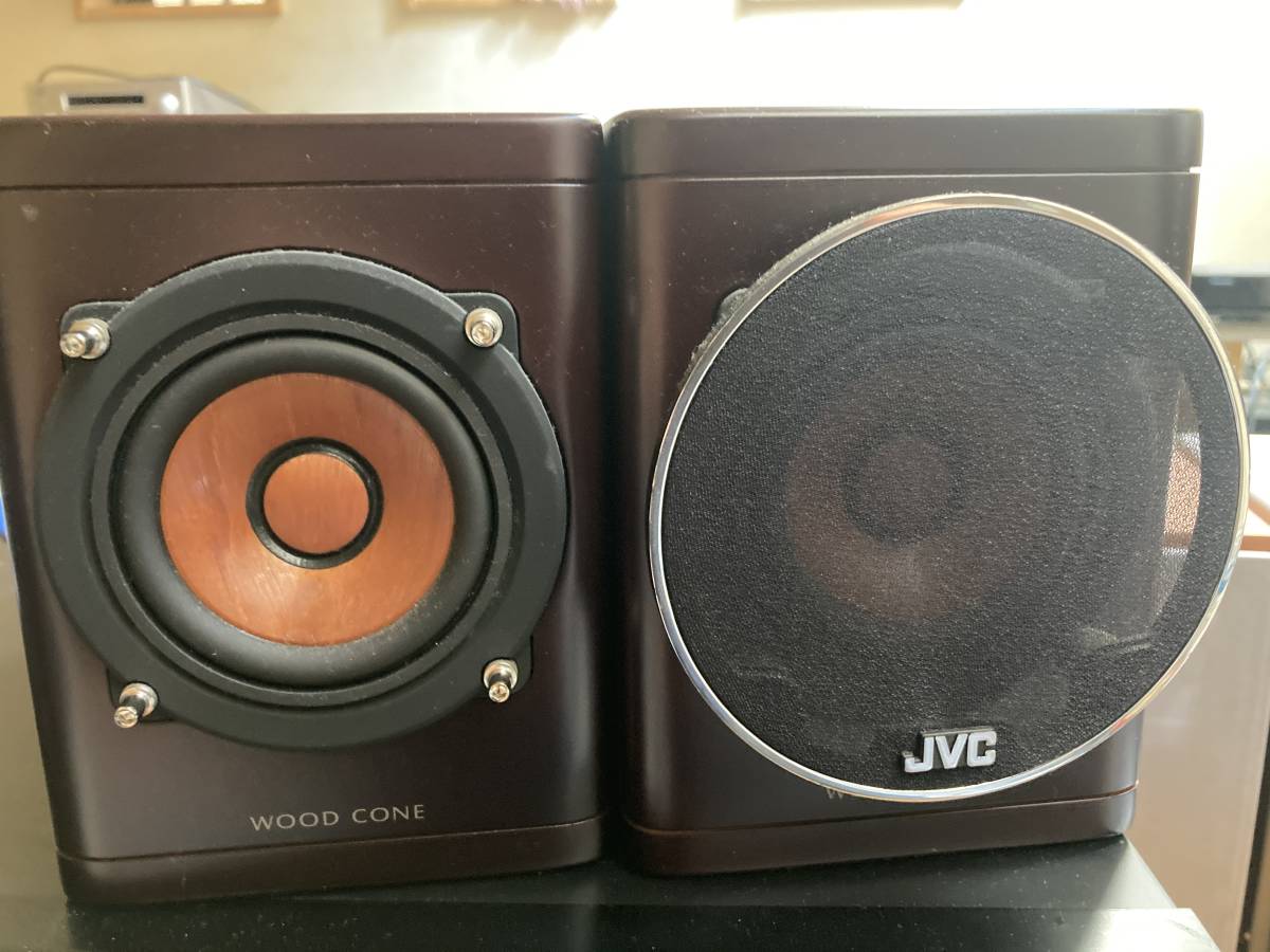 JVC SP-EXHR9 ウッドコーンスピーカー スタンド付き VICTOR