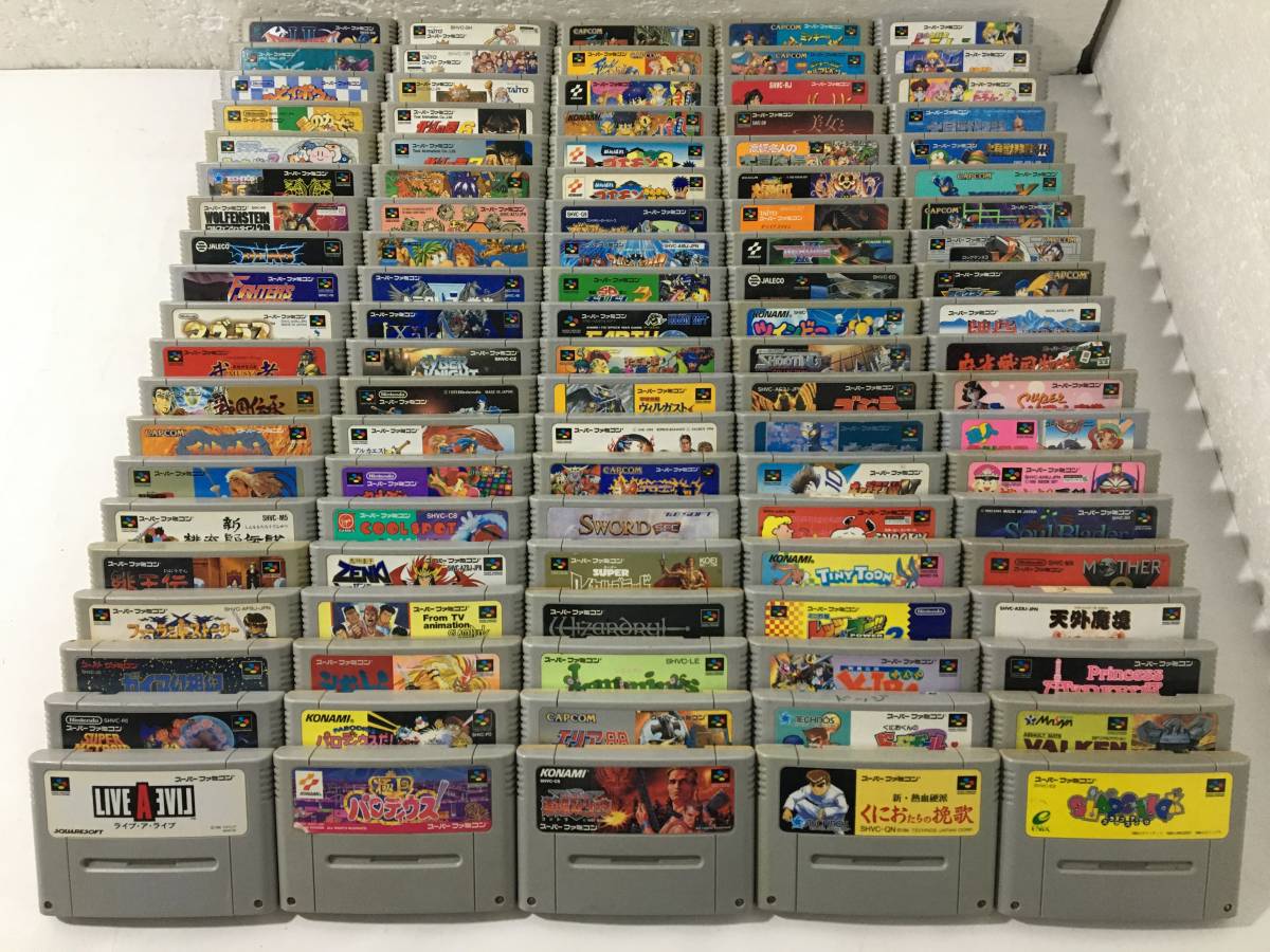 スーパーファミコン用 ソフト100本セット SFC 無くっ
