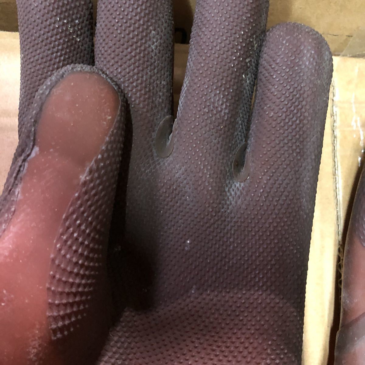 手袋 水産用 5本指 55cm 弘進ゴム製 2本で4000円