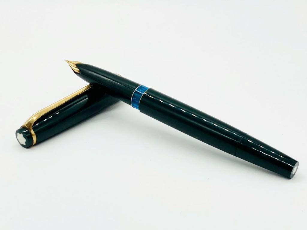 M44818】MONTBLANC モンブラン 万年筆 No24 グリーン系 筆記具