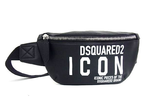 1円 □極美品□ DSQUARED2 ディースクエアード レザー ボディバッグ 