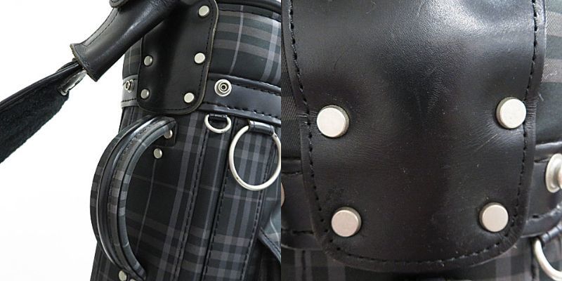 BURBERRY バーバリー GOLF タートルネック チェック柄 ボストン 【格安