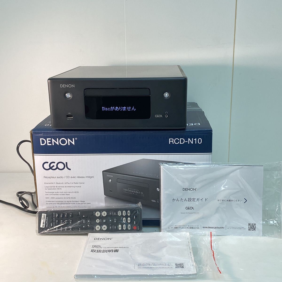 DENON デノン RCD-N10 通電確認済み 美品 ネットワークCDレシーバー 