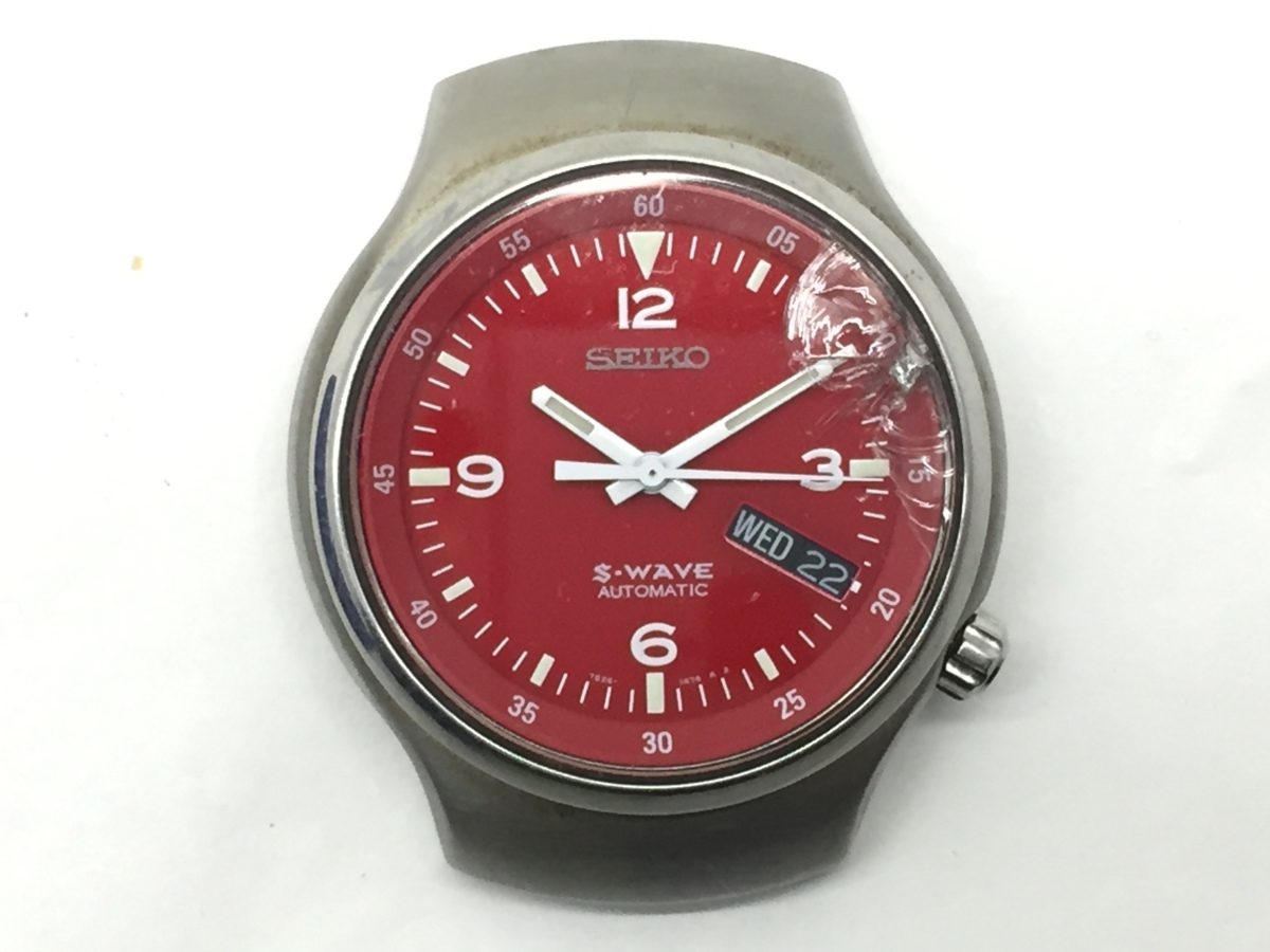 7S26-0110 S-Wave Seiko automatic original mens watch Vintage S 