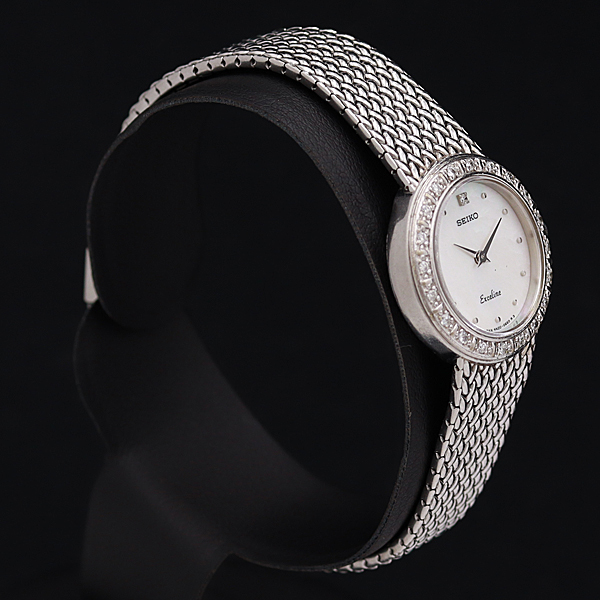SEIKO - 4N20-0390 メルカリ エクセリーヌ ダイヤベゼル セイコー