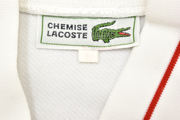 A-3445☆超美品☆CHEMISE LACOSTE シュミーズ ラコステ☆80s 90s