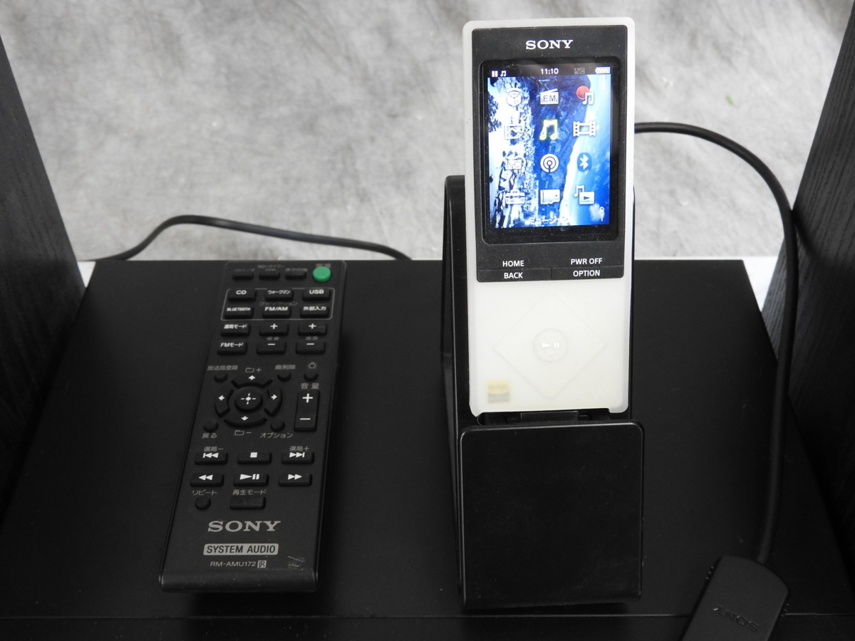 ☆ SONY ソニー CMT-SBT100 マルチコネクトコンポ ステレオシステム 2015年製 / NW-A20シリーズ ウォークマン 13GB付き ☆中古☆