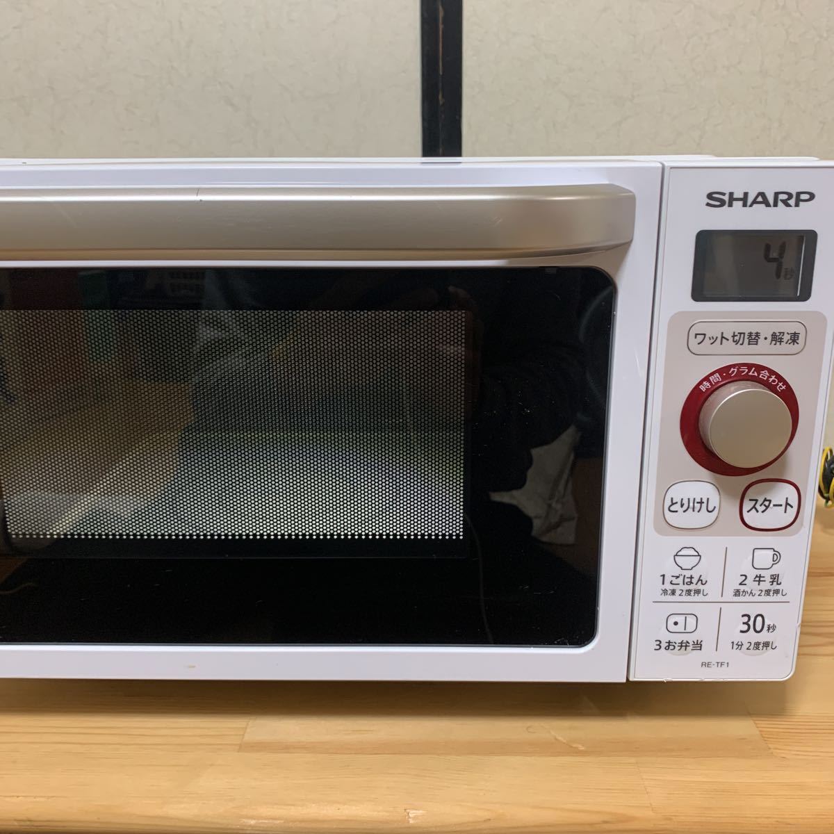 SHARP RE-TF1-W(電子レンジ ) 電源、通電、動作確認済み 2019年製