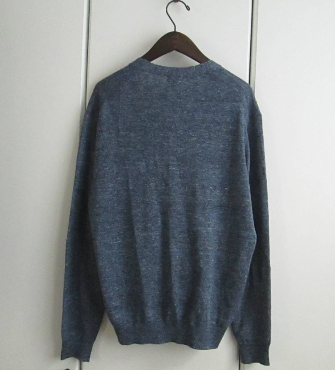 タグ付き 品 Uniqlo ユニクロ リネン Vネック 長袖 カーディガン メンズ 青 ブルー ミックス Sz M トップス 売買されたオークション情報 Yahooの商品情報をアーカイブ公開 オークファン Aucfan Com