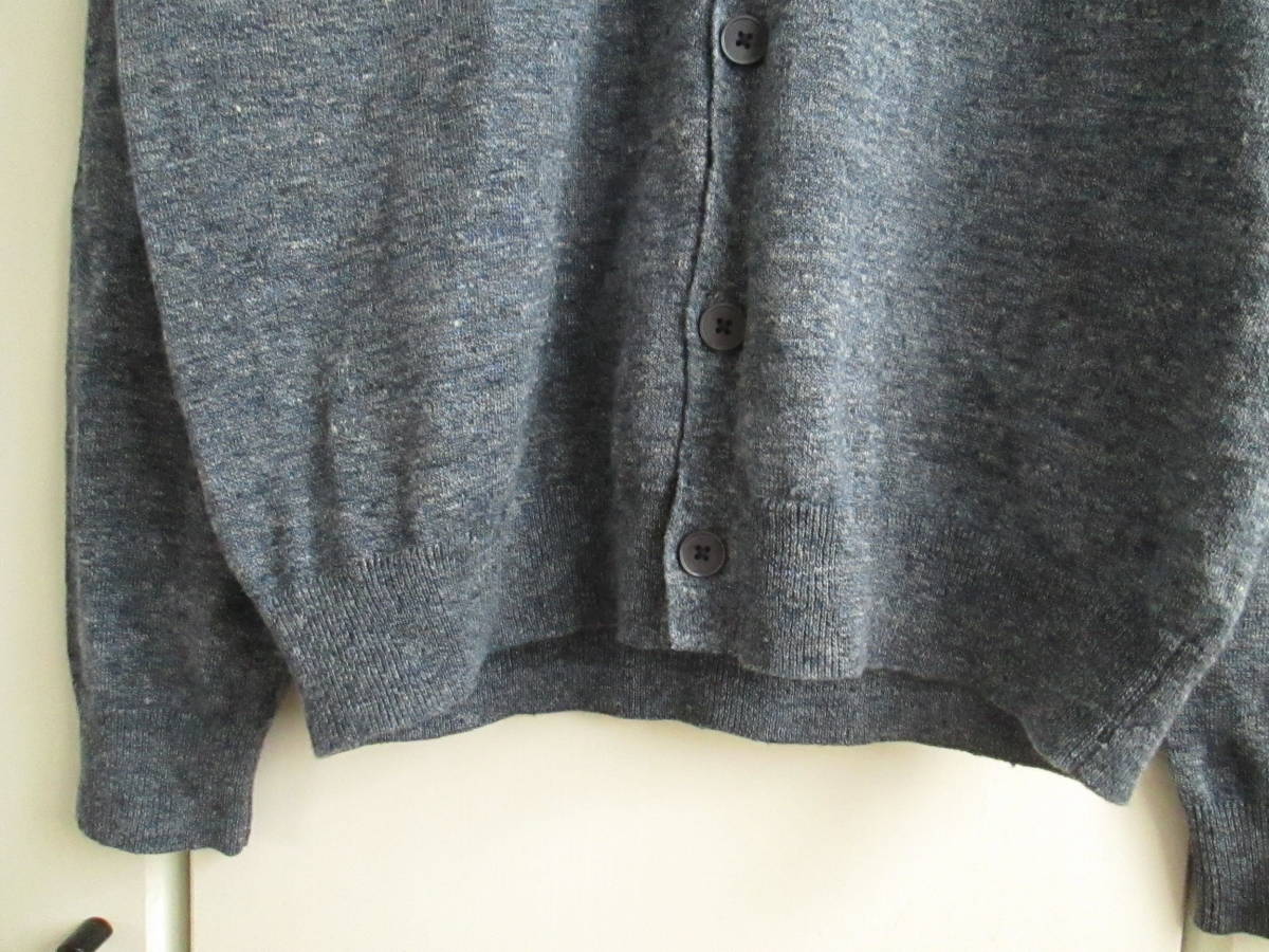 タグ付き 品 Uniqlo ユニクロ リネン Vネック 長袖 カーディガン メンズ 青 ブルー ミックス Sz M トップス 売買されたオークション情報 Yahooの商品情報をアーカイブ公開 オークファン Aucfan Com