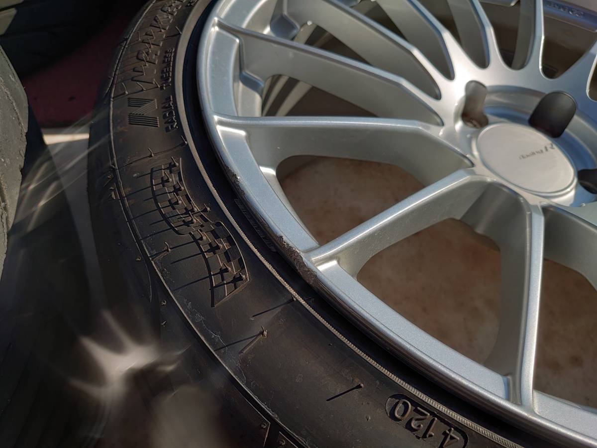 エンケイ RS05RR 18インチ 9.5J +35 PCD114.3 4本 ナンカン NS-2R 255 