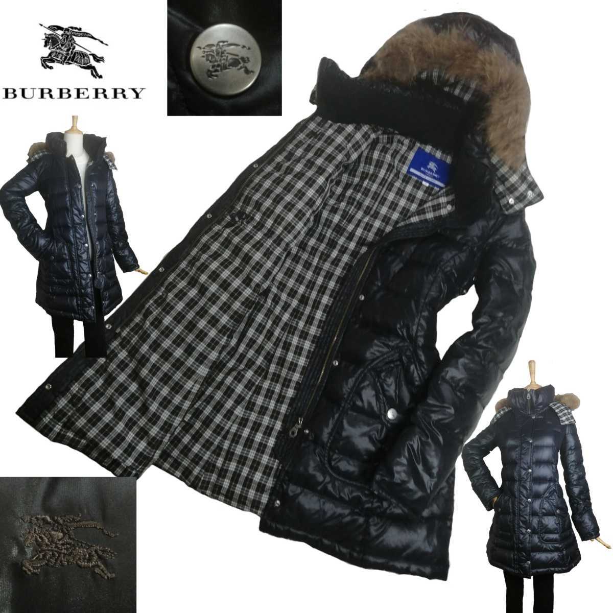 BLUE BURBERRY ダウンコート バーバリーブルーレーベル LABEL LABEL 
