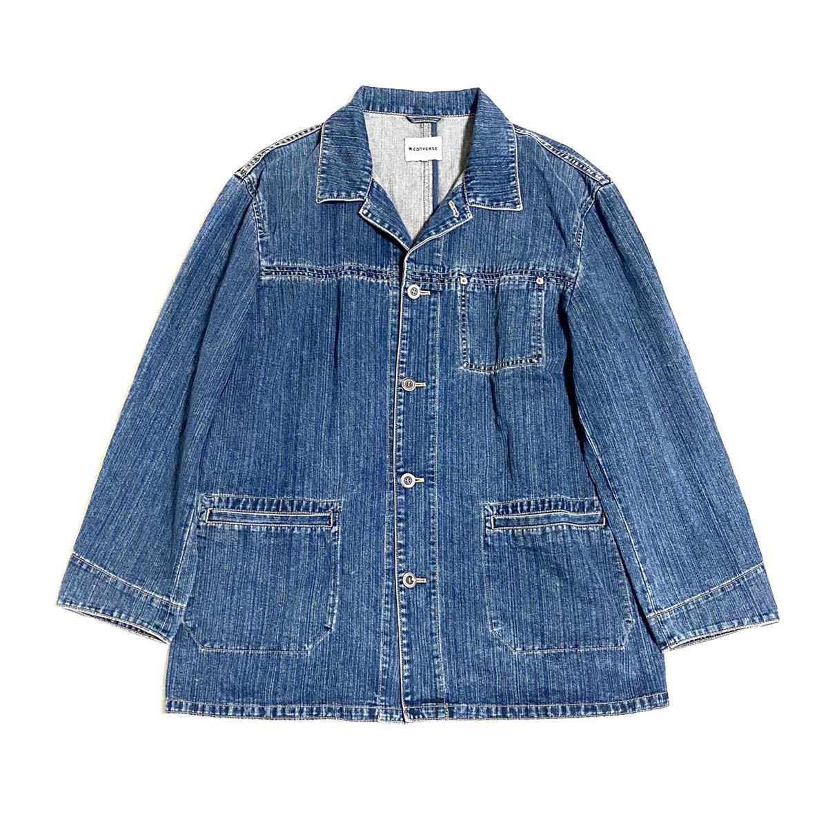6143 美品!! CONVERSE コンバース デニム コート Gジャン デニム 
