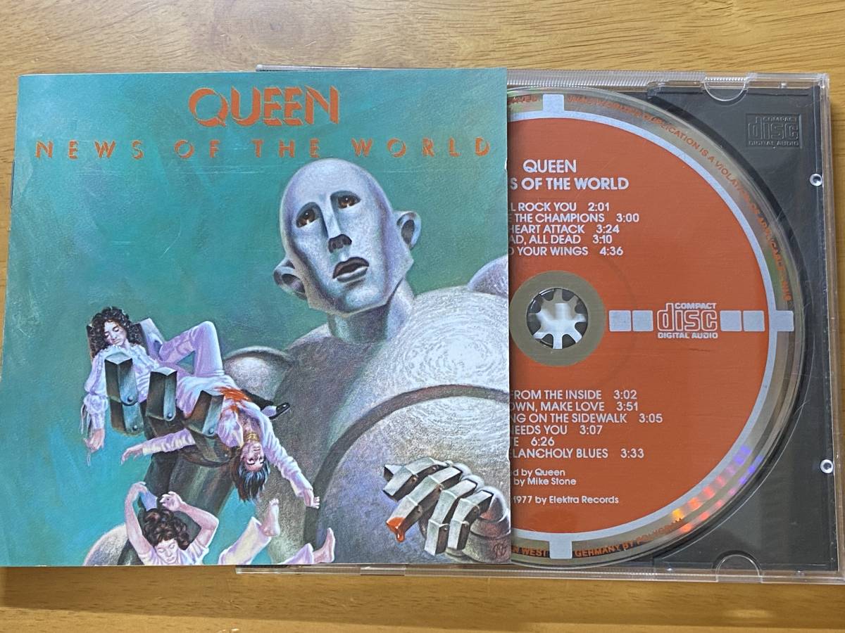 金シール帯　西ドイツ盤　Queen 世界に捧ぐ CD 38XP-49 帯付 爆買い，限定セール レア 84年初期ワーナー西ドイツターゲット盤(38XP