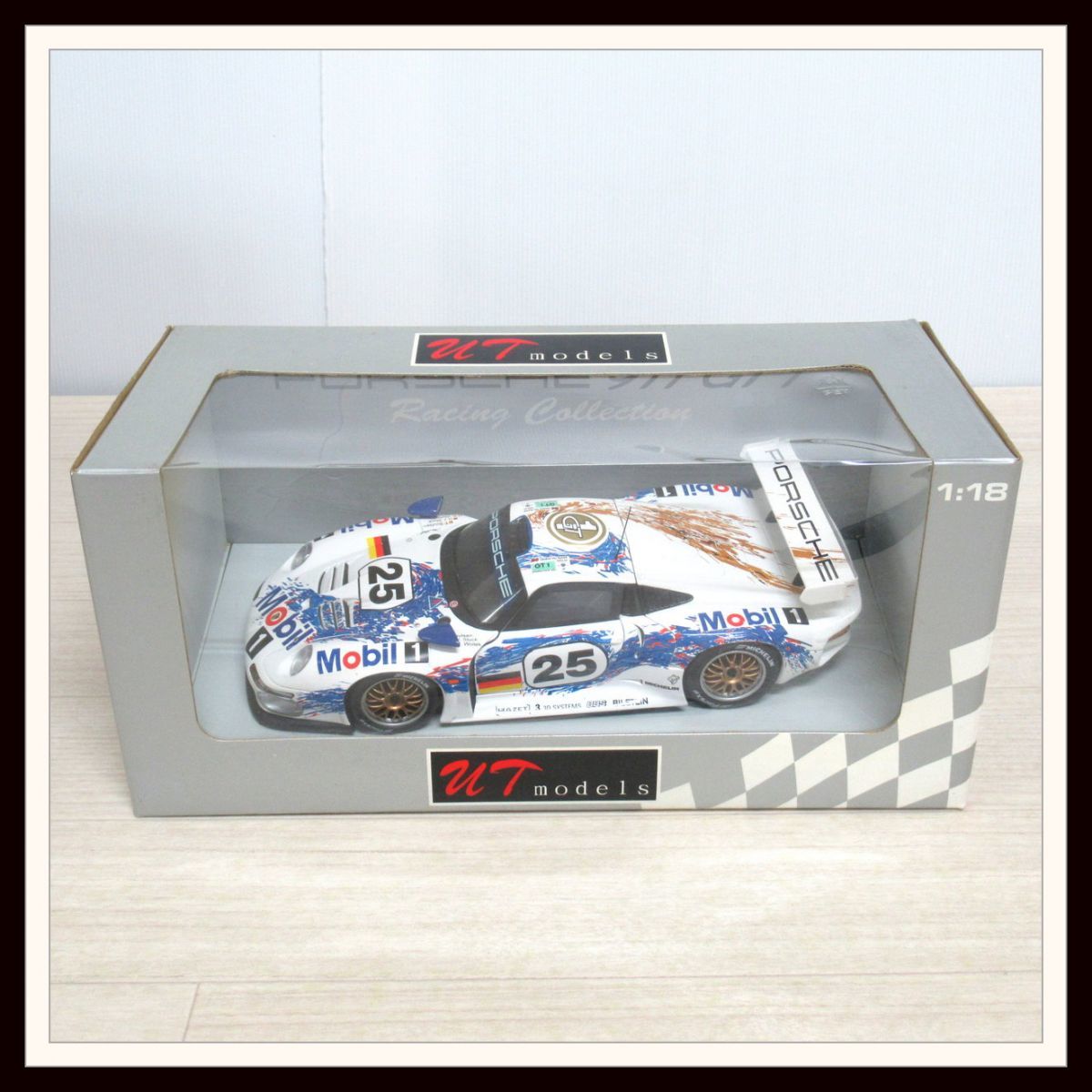 貴重　UTモデルズ製 ポルシェ９１１ＧＴ１　白　１／１８　中古品 貴重 UTモデルズ製 ポルシェ911GT1 白 1／18 中古品 Yahoo