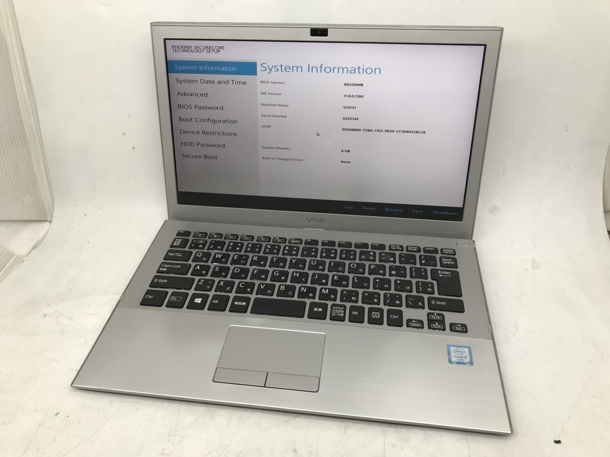 VAIO SONY S13 VJS131C11N Core i5-6200U 2.3GHz Sony - Vaio ジャンク 