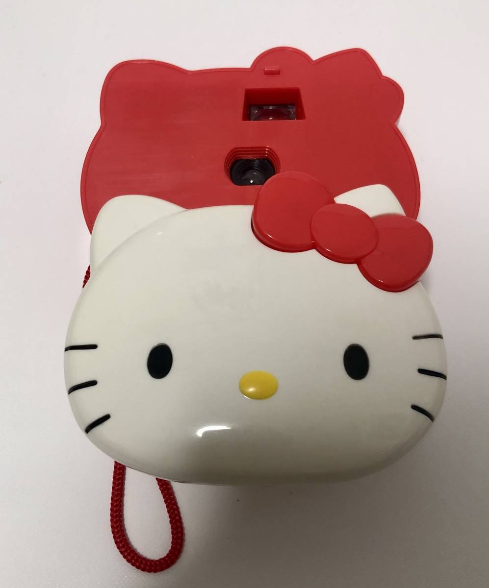 未使用品 ハローキティ 顔型 フィルム カメラ 赤(コンパクトカメラ
